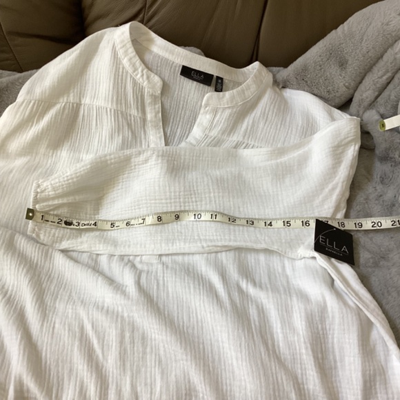 NWT White Ella Raphaella blouse size 1X - Picture 7 of 7